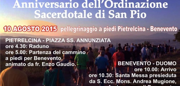 105° Anniversario di Ordinazione presbiteriale di Padre Pio